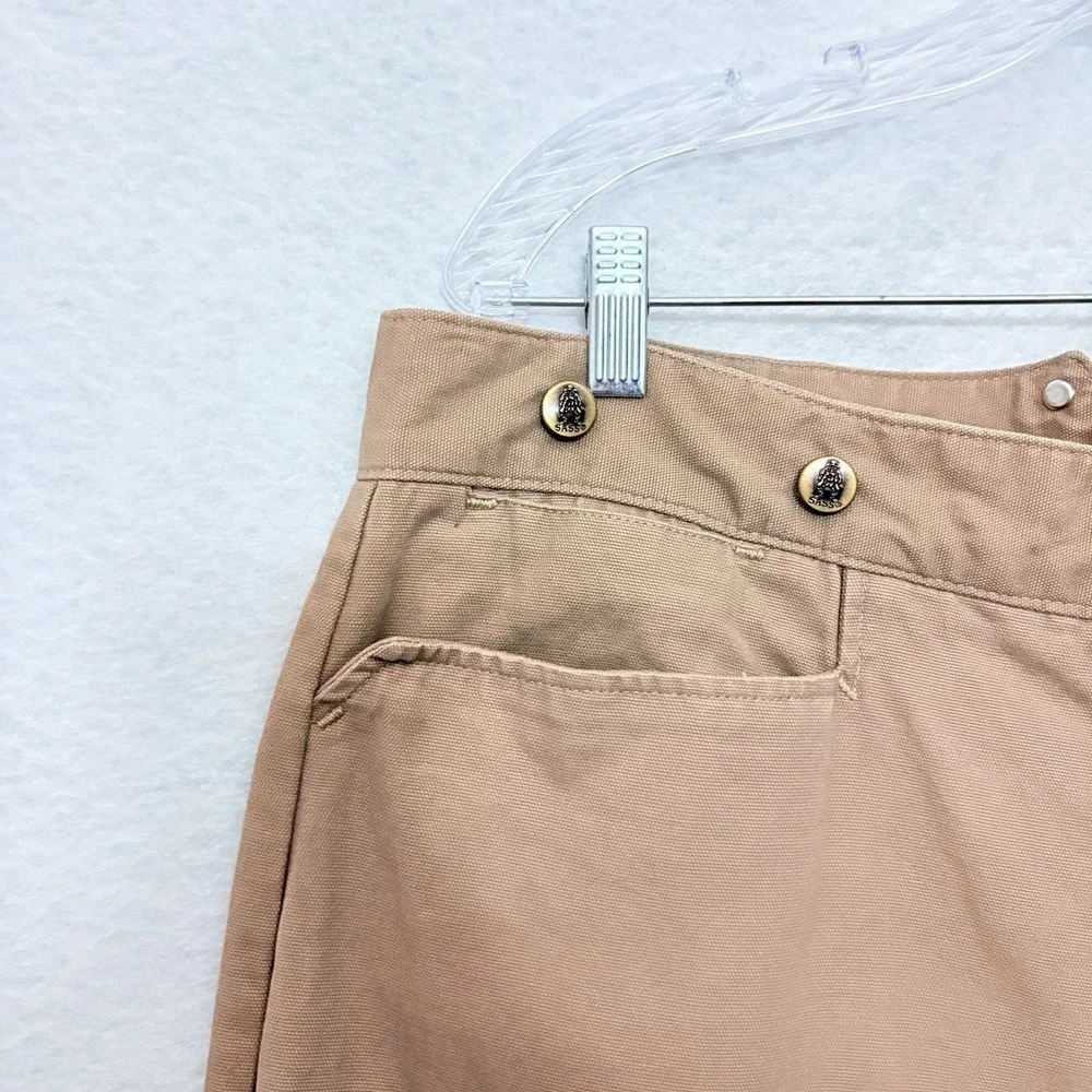 VTG CLASSIC OLD WEST STYLES DUCK CANVAS PANTS COSTUME USA MENS 38 MINER BUCKLE